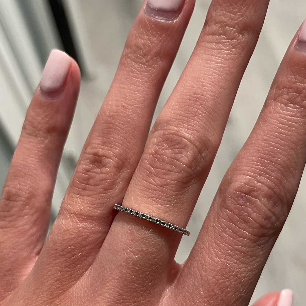 White gold pave Diamond band